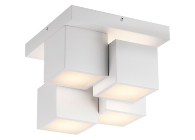 Just Light. TETRIS LED-Deckenlampe Deckenleuchte Backlight Weiß 30 x 25 cm