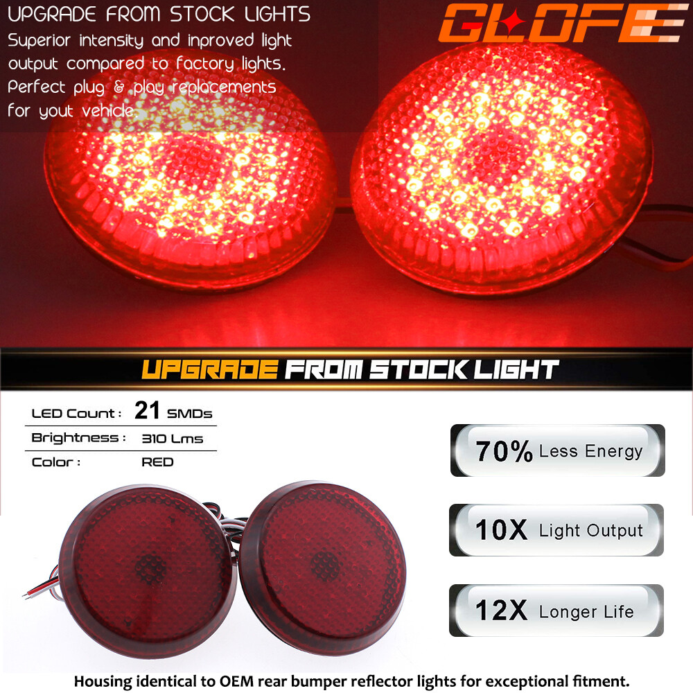 2PCS Car LED Reflector For Toyota Corolla 2019 2020 Car LED Rear Fog Lamp Bumper Light Brake Light Dynamic Turn Signal