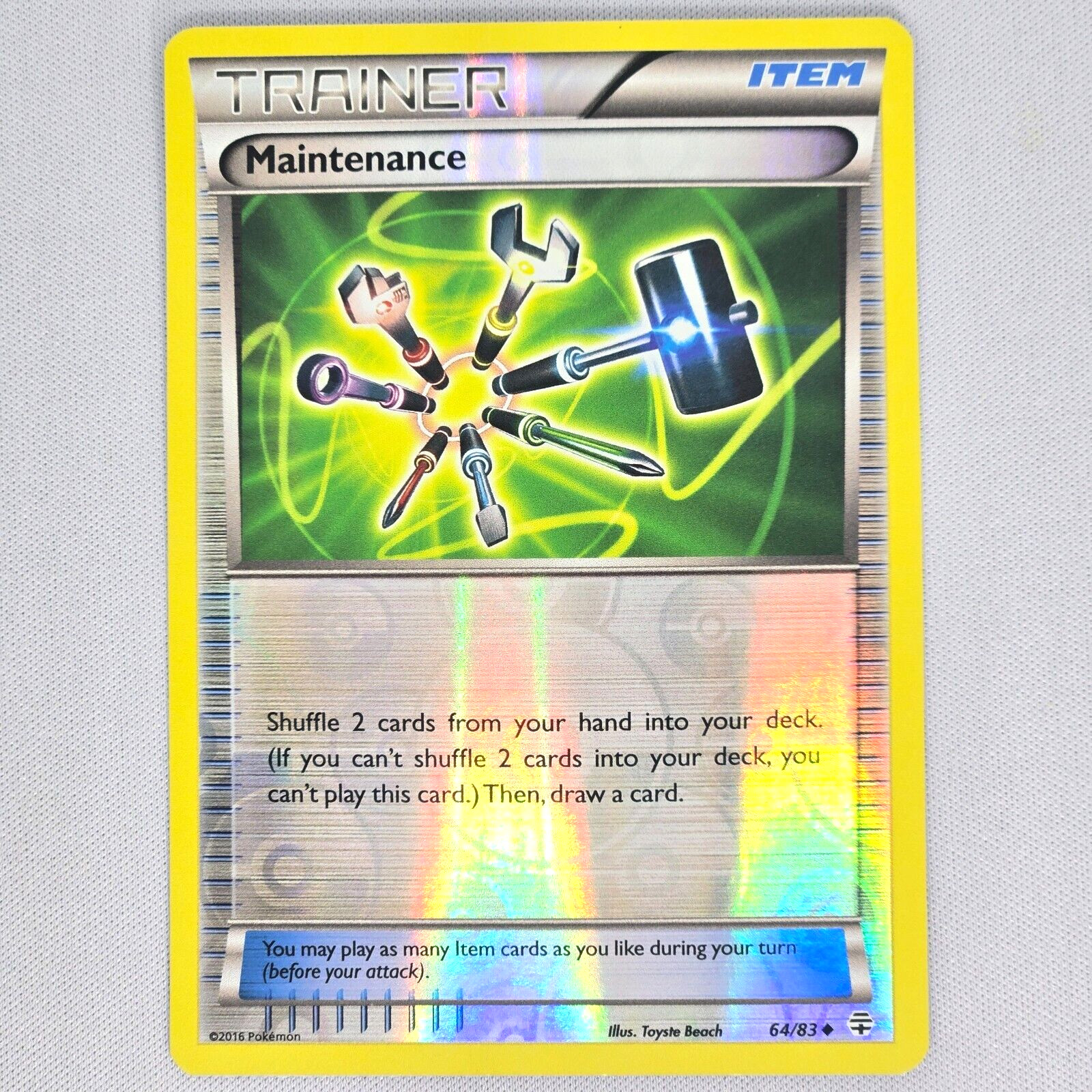 Maintenance 64/83 Generations Reverse Holo Uncommon Pokemon Card TCG English NM
