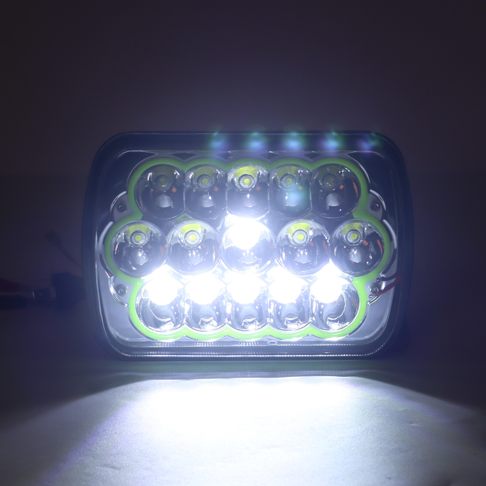 2X 5x7 7x6" LED Headlights Hi-Lo For 1982-2012 Ford E-150 E-250 E-350 Van H6054