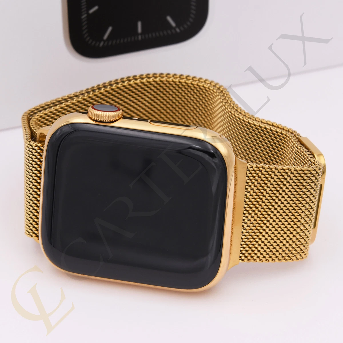 44mm Apple Watch SERIES 6 Stainless Steel Case, Custom 24K Gold
