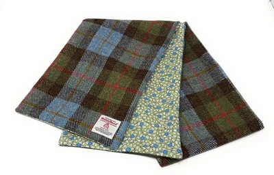 SCOTT AND MACKENZIE Harris Tweed Liberty Baumwoll gefütterter MacLeod Tartan Schal