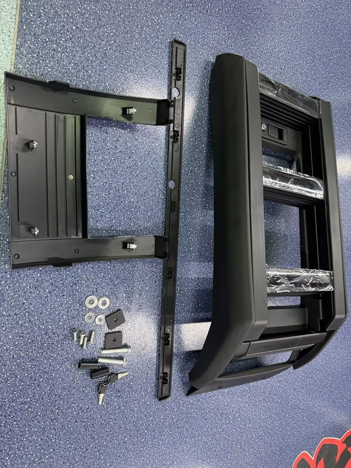 Deployable Folding Side Ladder For Land Rover Defender 2020- L663 - Matte Black - Image 3 of 4