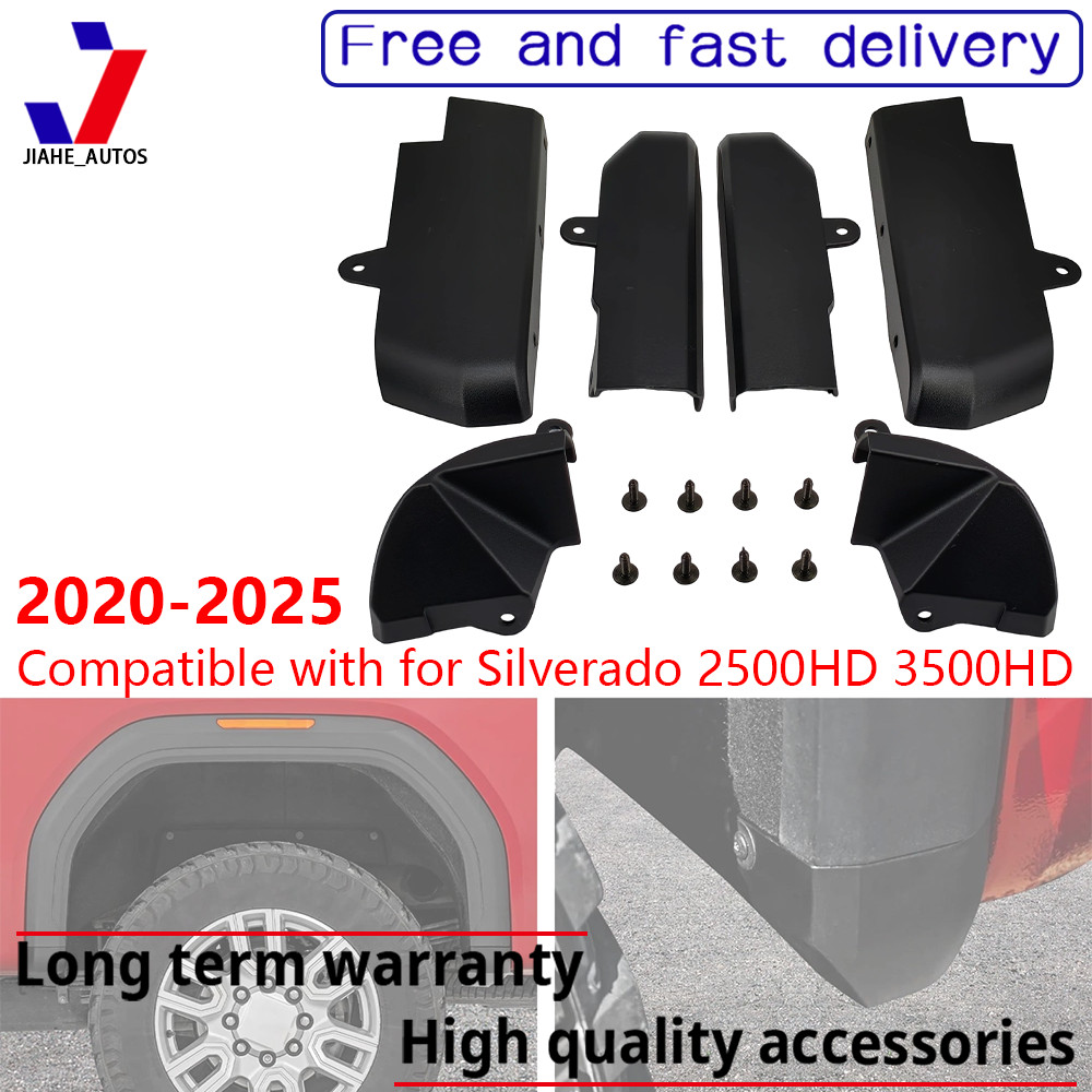 Mud Flap Kit For 2020-2025 Chevy Silverado 2500/3500HD ABS Front & Rear