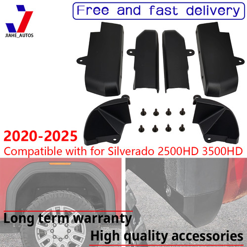Mud Flap Kit For 2020-2025 Chevy Silverado 2500/3500HD ABS Front & Rear
