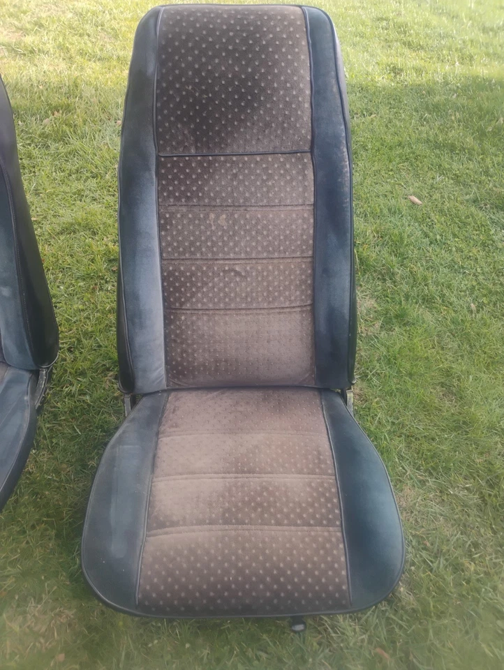 1971-1973 Ford Mustang Front Bucket Seats Left / Right OEM Mercury Cougar Black - Image 2 of 4