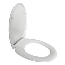 Soft Close Soft Close Thermosetting Toilet Seat White Universal 47x37