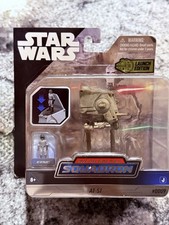 Micro Galaxy Squadron Star Wars AT-ST with AT-ST Pilot Series 1