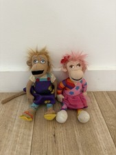 ZingZillas Plush Soft Toys 9” Pair BBC CBeebies Monkey Characters X2