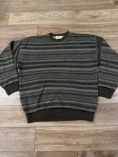 Vintage 90s Gianfranco Ruffini Italy Striped Knit Sweater