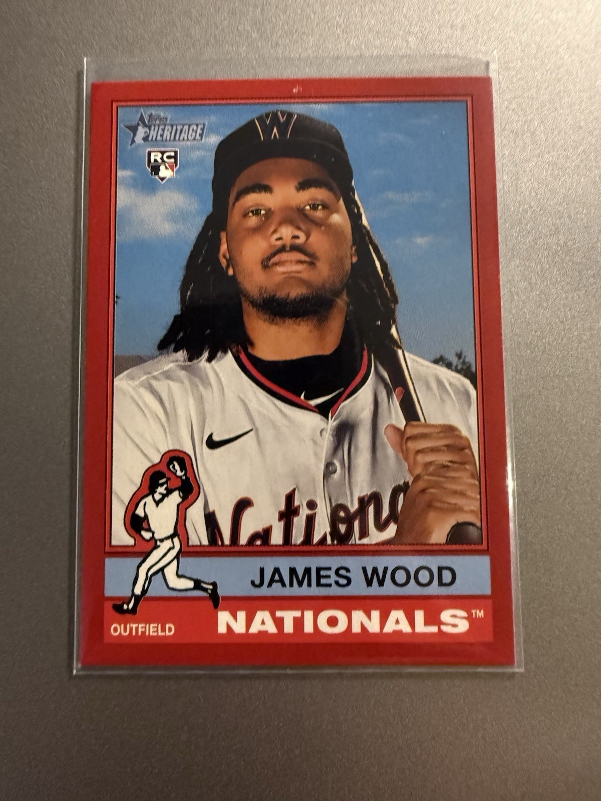 2025 Topps Heritage - James Wood #231 Red Border (RC)