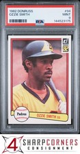 1982 DONRUSS #94 OZZIE SMITH PADRES HOF PSA 9