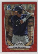 2014 Bowman Chrome Prospects Red Wave Refractor 19/25 Nick Ramirez #BCP35 fm0
