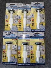 Lot Of 6-PF WaterWorks Push Easy Universal Pop-Up Push Drain Converter Chrome