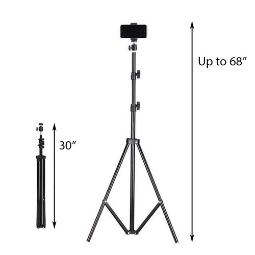 10" LED Ring Fill Light w/Stand & Mount Kit for Camera Phone Selfie Video Stream - Picture 3 of 16