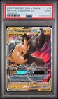 2019 POKEMON SUN & MOON TEAM UP #33 PIKACHU & ZEKROM GX PSA 9