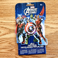 Marvel Avengers 50 Tattoos Stickers Set 25 Temporary Tattoos 25 Stickers New