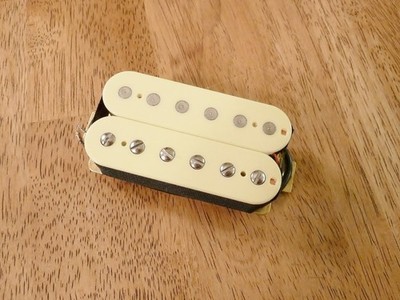 HIGH OUTPUT BRIDGE HUMBUCKER PICKUP ALNICO 2 VINTAGE WHITE 4 FOUR CONDUCTOR WIRE
