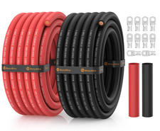 6 Gauge Battery Cable, 6 AWG Flexible EPDM Oxygen-Free Copper Welding Cable with
