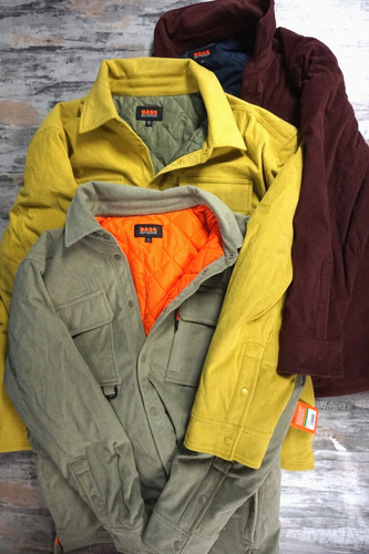 Bass Outdoor Men's Corduroy Relaxed fit Shacket Coat Jacket 4 Sizes/Colors - NWT