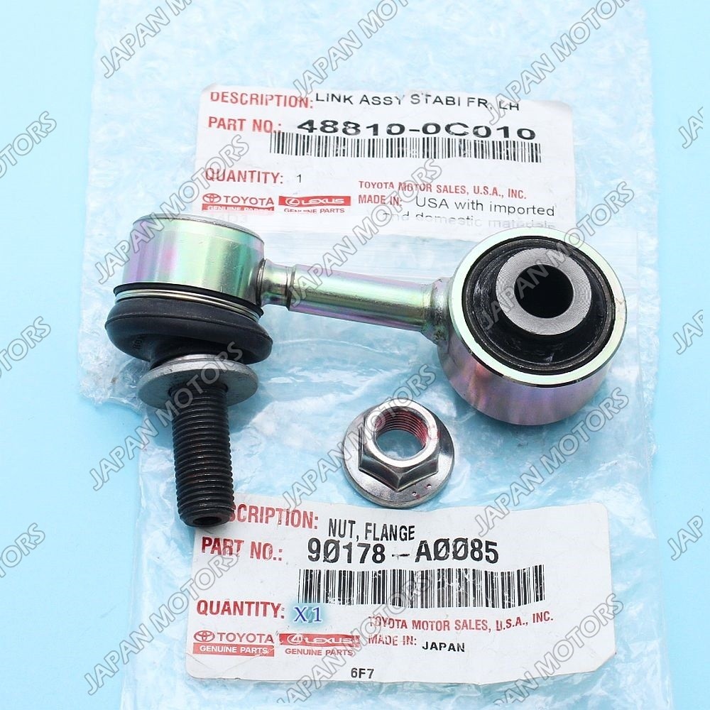 Genuine OEM Toyota Tundra Front Stabilizer Bar Link and Nut Set