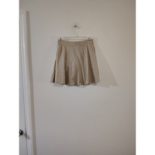 The Childrens Place Tan Skater Skirt Girls Size 14 XL Khaki Flare Pull On Mini