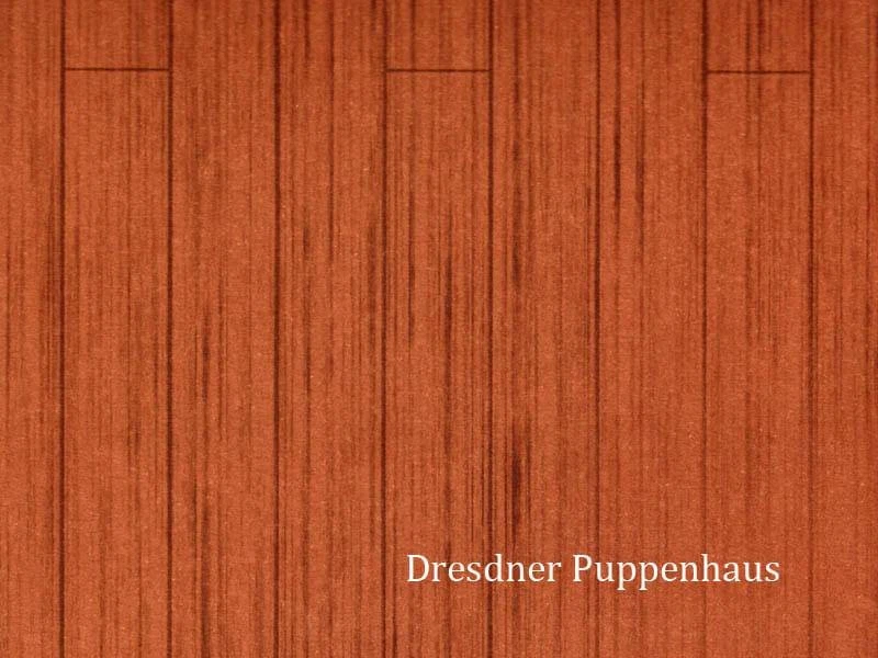 STREETS AHEAD DOLLSHOUSE Fußboden Dielenoptik Mahagoni - Tapete