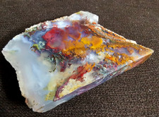 Amazing Red Green Moss Agate Rough, Not Polished, 100 Natural Stone, 79 Grams