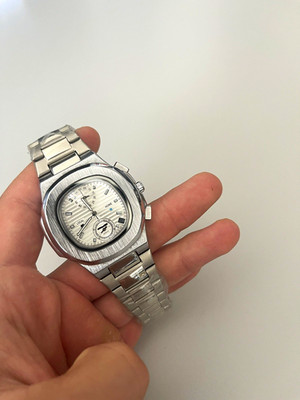 Herren Armbanduhr Edelstahl silber analog Datumsanzeige rund Strichindizes