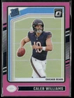 Caleb Williams 2024 Donruss-Optic Rated Rookie PINK-REFRACTOR #201 BEARS