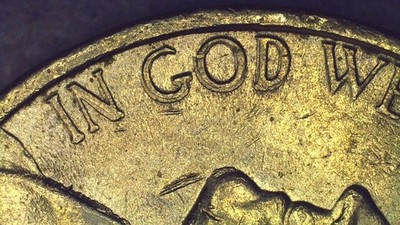 1999 P Jefferson Nickel with doubling on Obv. and Rev. & P/P Mint Mark  (B12)