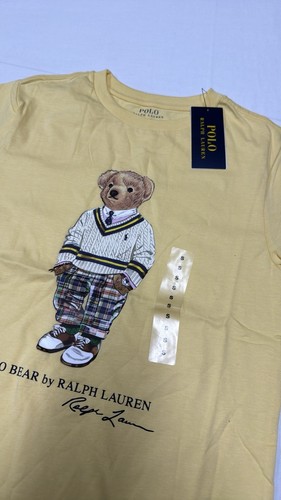 Polo Ralph Lauren’s kids Yellow Short Sleeved Polo Bear T-Shirt 100% cotton (8) - Picture 4 of 15