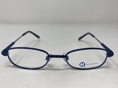 Modern Optical Shortstop BLUE 45-17-125 Metal Full Rim Eyeglasses Frame QN48