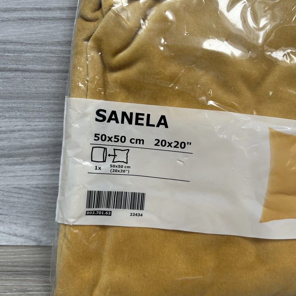 IKEA Sanela Cushion Cover 50 x 50 CM Mustard Yellow Pillow New 20 X 20 Bundle - Image 2 of 3