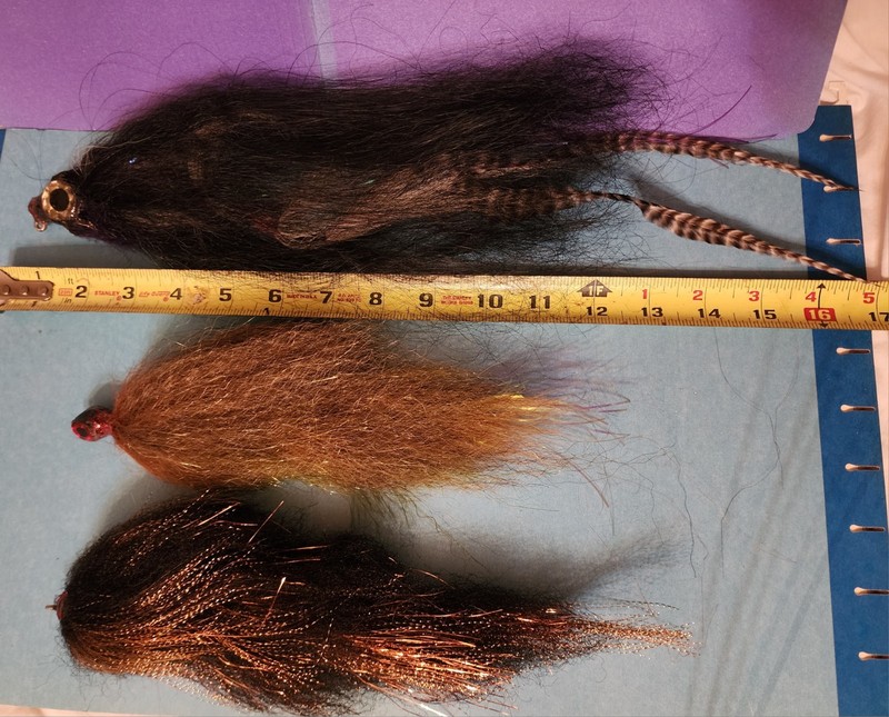 BIG! Musky Pike Bass or Saltwater Streamer Flies Hand Tied