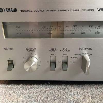 Yamaha CT-1000 FM/AM Tuner Vintage Analog Wood Cabinet | eBay