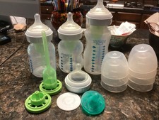 Dr. Brown’s Natural Flow Anti-Colic Baby Bottles Lot 5 Oz And 9 Oz 1 Nipples