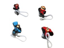 The Incredibles Silicone Cable Ties and Cord Organizers, Set of 4