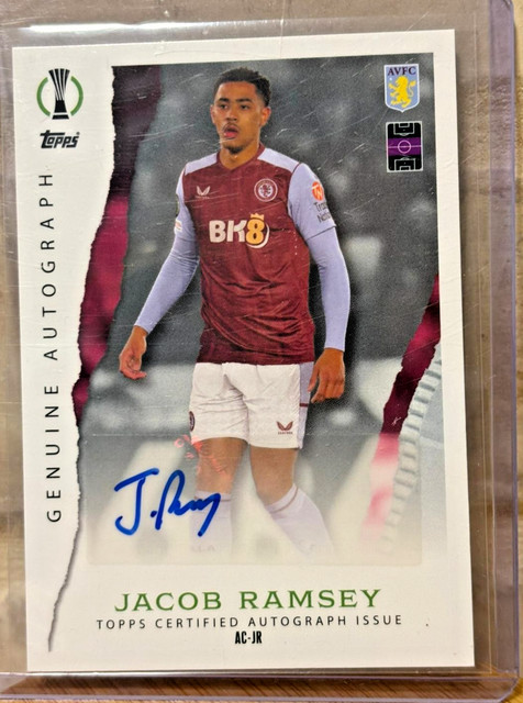 MATCH ATTAX ORIGINAL AUTOGRAMM JACOB RAMSEY CHAMPIONS LEAGUE 2023 2024