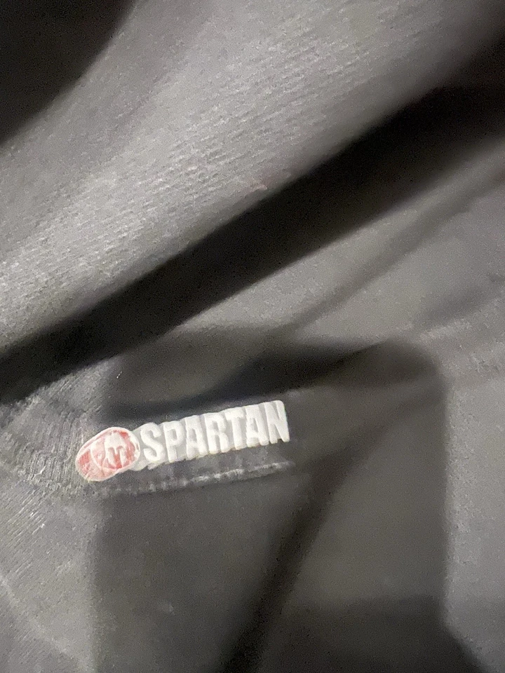 Sudadera con Capucha Spartan Race Negra Para Hombre Frontal Trasera Gráfico Pullover con Capucha Foto 4 de 4