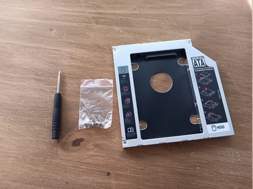 9.5mm SATA DVD CADDY SECOND 2ND HDD DISQUE DUR SSD ORDINATEUR PC PORTABLE LAPTOP