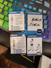 2 Pack - Bodyweight  Dumbbell Fitness Workout Cards - over 100 Exercises
