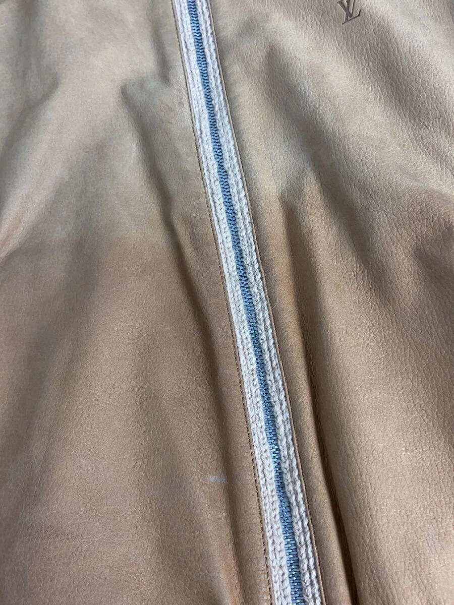 LOUIS VUITTON（LV） Felpa con cappuccio e zip LOUIS VUITTON Other Blouson XS pelle cammello RW052 maglia sbiadita usata