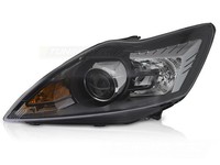 Scheinwerfer Halogen Links FüR Ford Focus MK2 Bj. 2008-2010 Schwarz Mit AFS