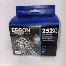 Epson 252XL Black Genuine High-Capacity Ink Cartridge T252XL120 07/2018
