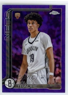 2025-26 Topps Chrome Purple Wave Refractor 7/75 Nolan Traore #269 Rookie RC 6m7