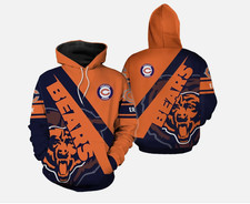 Chicago Football Team Bearss Hoodie, Unisex Adults S-5XL