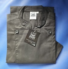 Black Chef Jacket / Coat, 2XL, XXL Short Sleeve, by "Chef Revival"