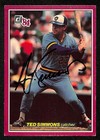 Ted Simmons HOF Milwaukee Brewers Signed 1984 Donruss Card #58 JSA 198383