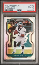 2020 Panini Prizm Jalen Hurts #343 Silver PSA 10